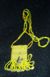 Yellow Hand Beaded Amulet Bag